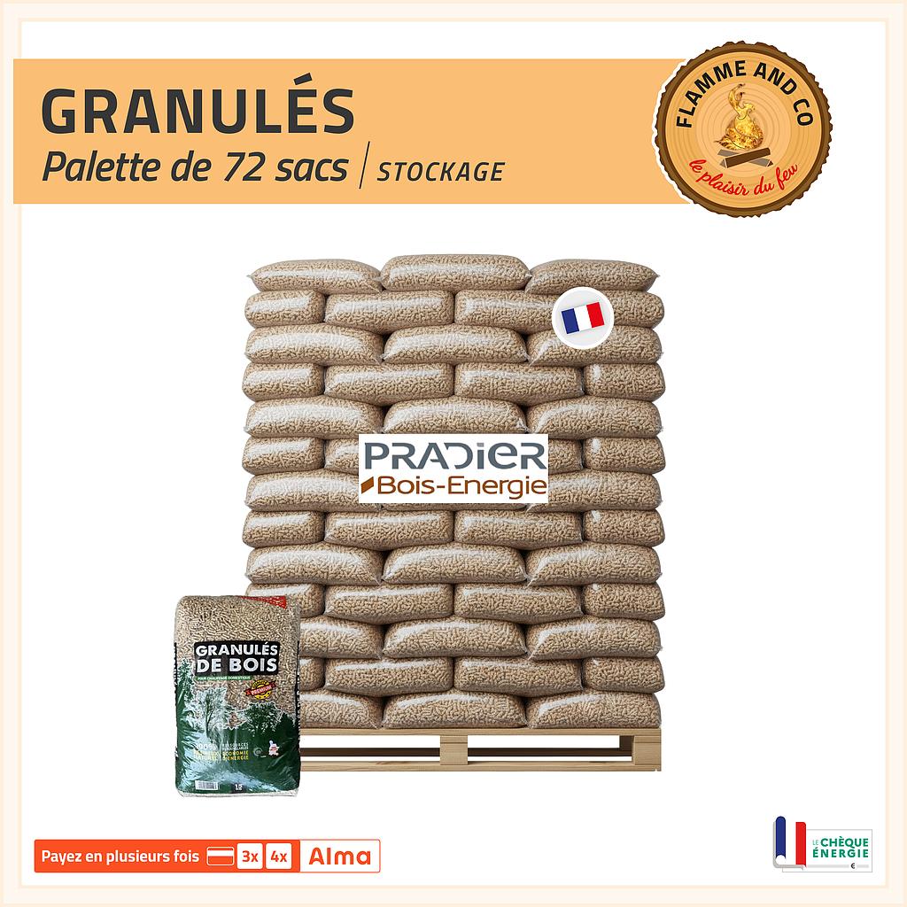 72 sacs granulés DIN+ A1 PRADIER France