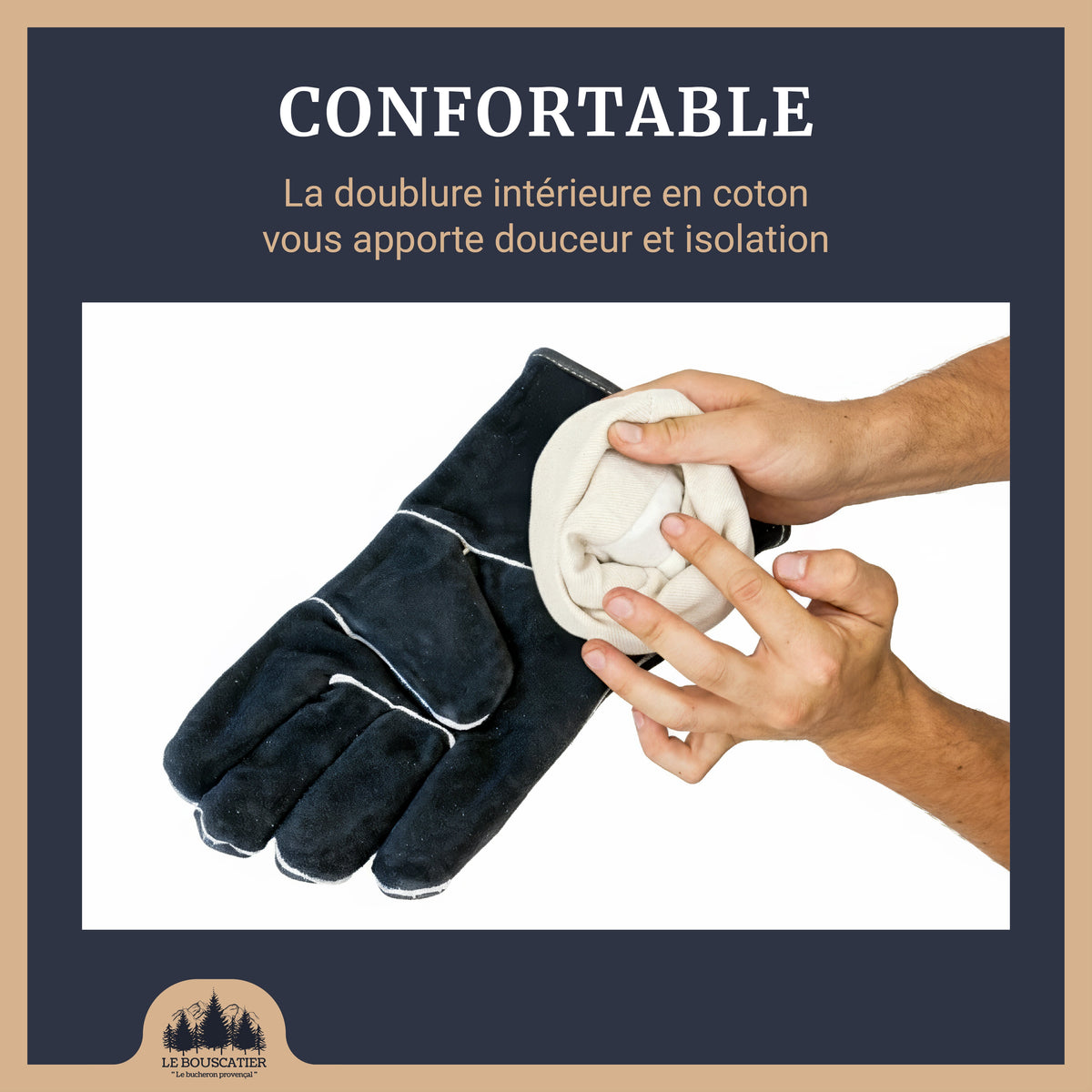 Gants anti-chaleur en cuir