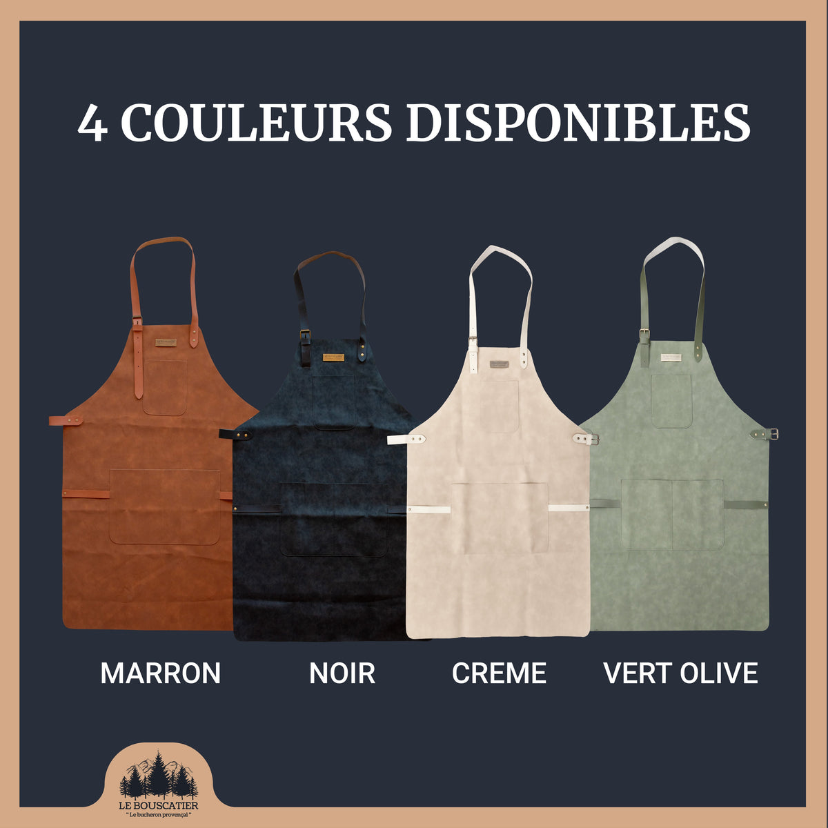 Tablier de cuisine en cuir