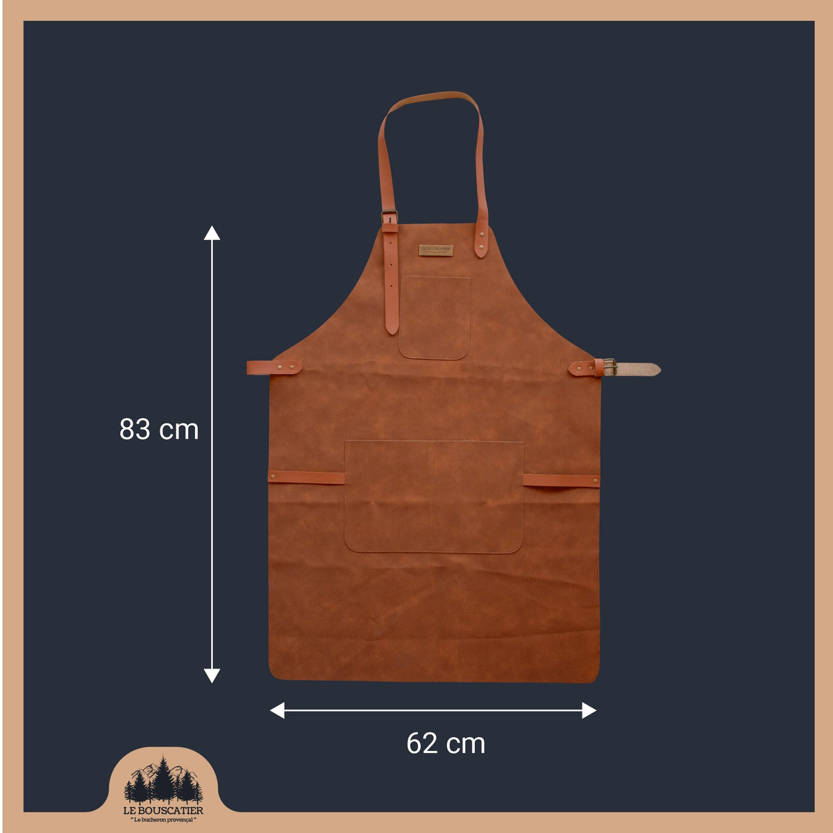 Tablier de cuisine en cuir