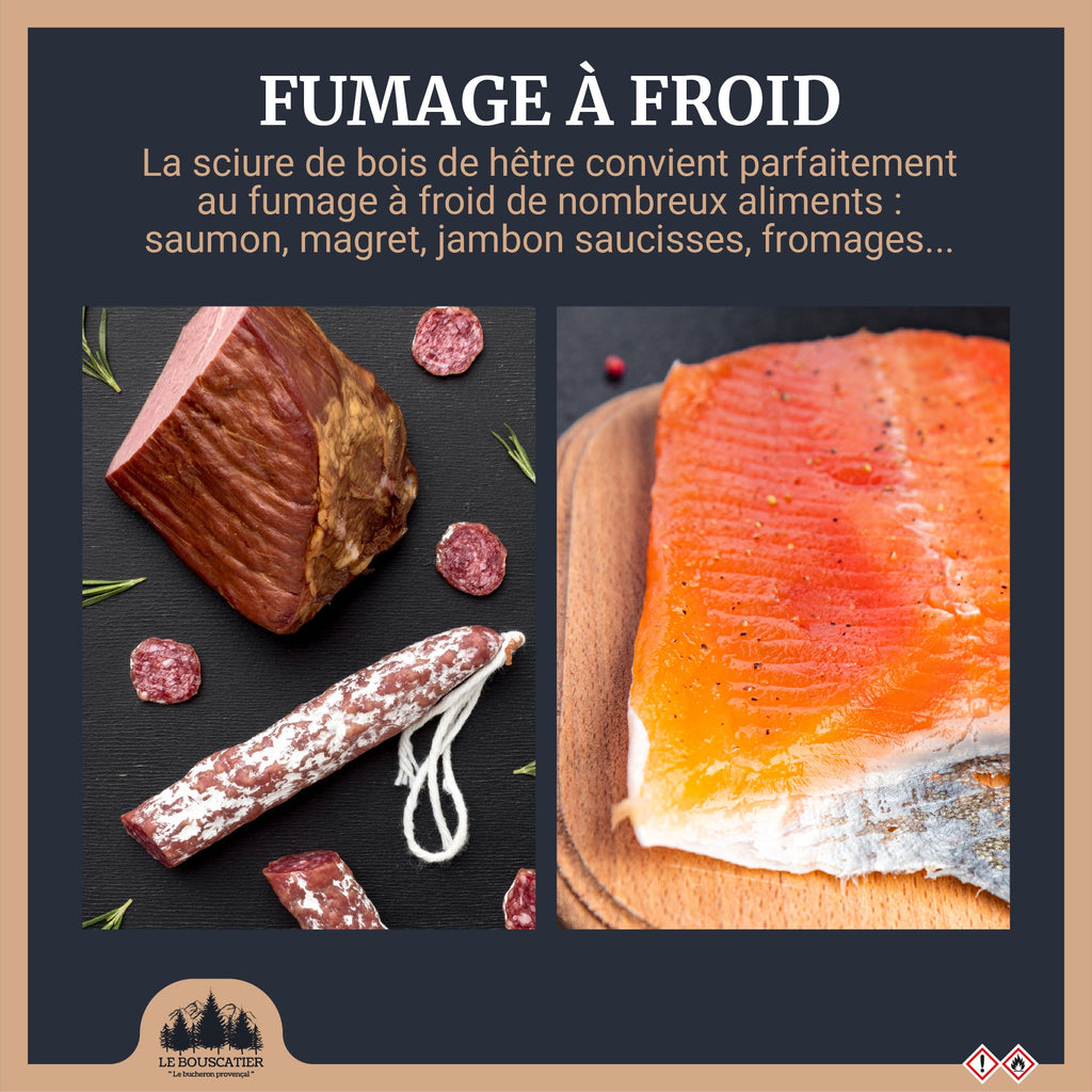 Sciure de fumage 100 % hêtre