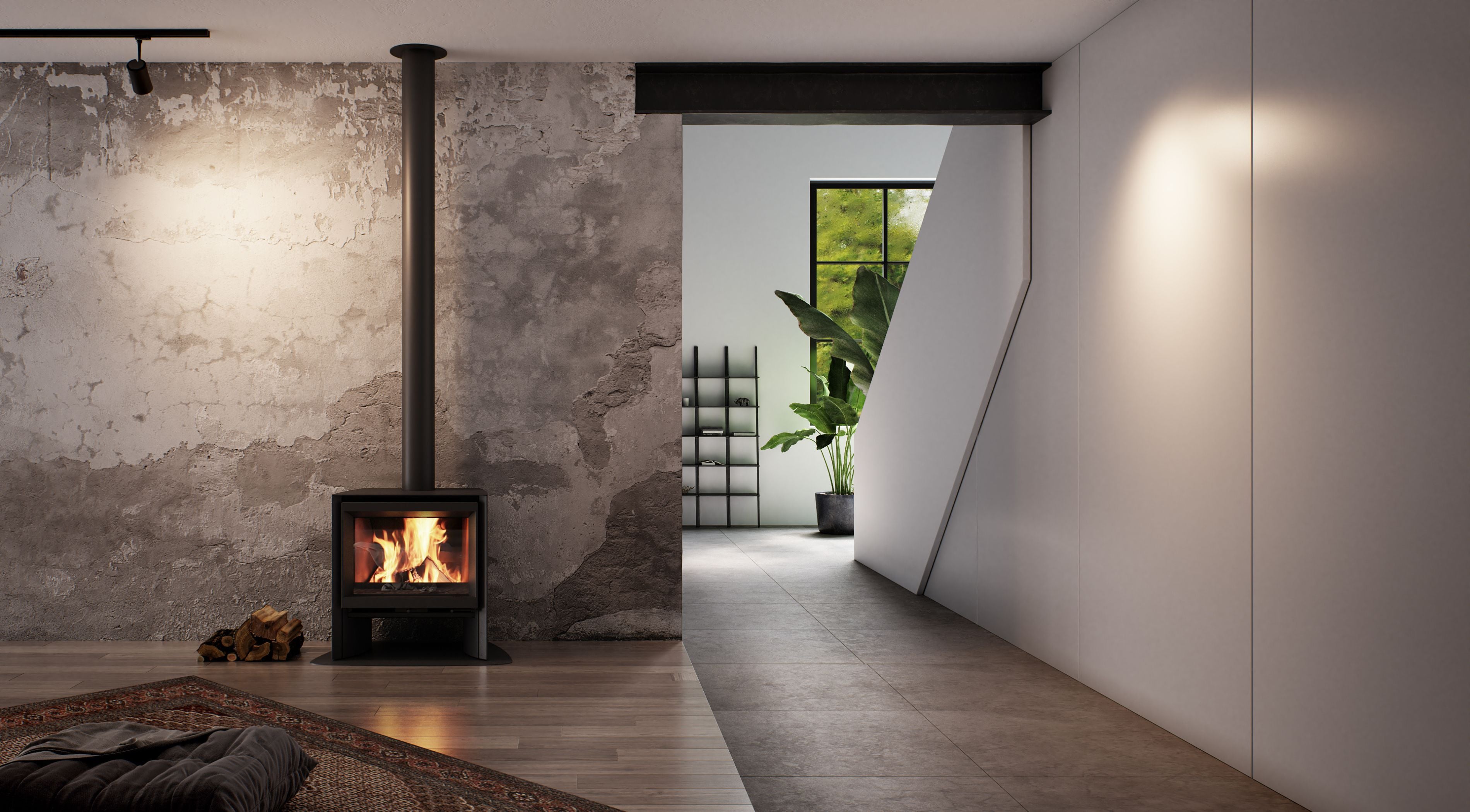Flamme de foyer bois — Flamme & Co