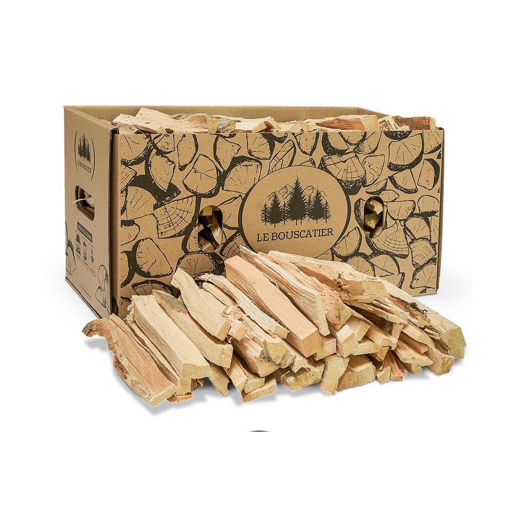 Carton 20L bois d'allumage - Le Bouscatier