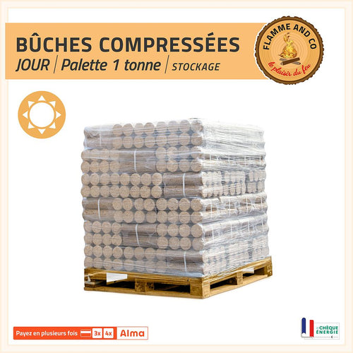 66 paquets Bûches compressées de jour 15kgs