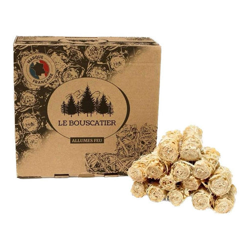 Allume-feu en laine de bois 100 % naturel — Le Bouscatier