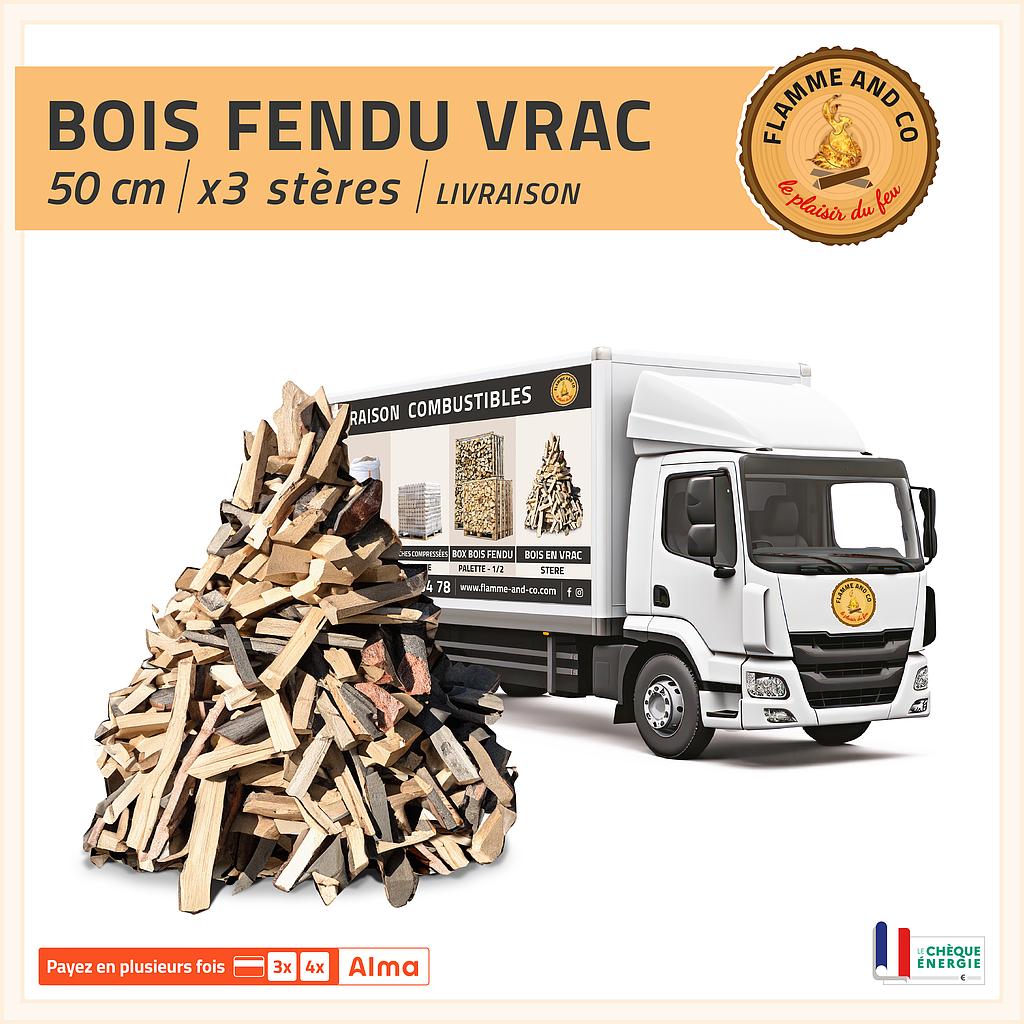Stères de bois en vrac