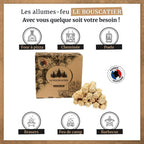 Allume-feu en laine de bois 100 % naturel — Le Bouscatier