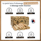 Carton 20L bois d'allumage - Le Bouscatier