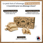 Carton 20L bois d'allumage - Le Bouscatier