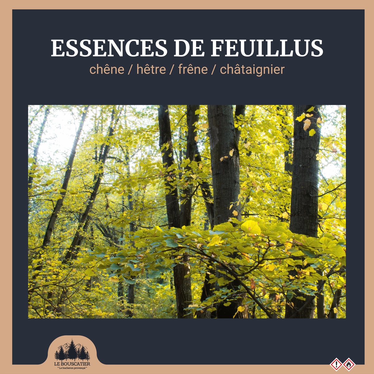 BOX de bois fendu 30 cm de 1M3 livrée