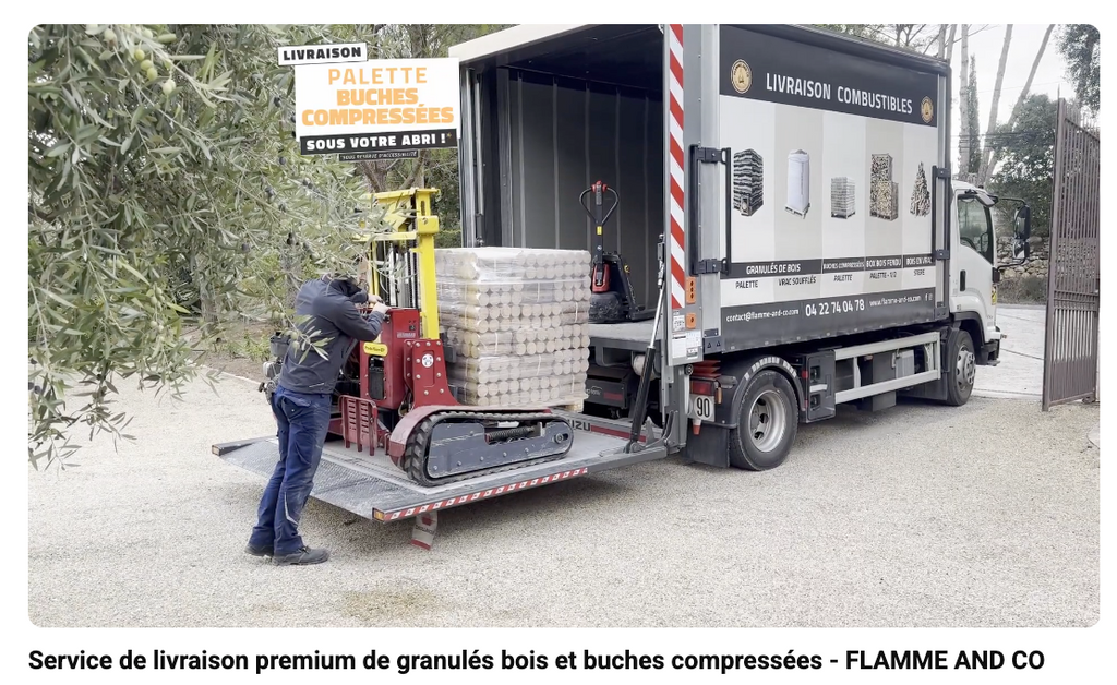 BOX de bois fendu 30 cm de 1M3 livrée