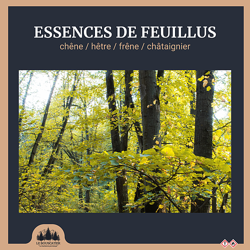 BOX de bois fendu 50cm de 1M3 livré