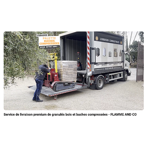 BOX de bois fendu 30 cm de 1M3 livrée