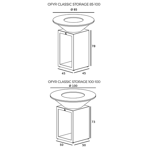 OFYR Classic Storage Black 85