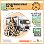 Stères de bois 50cm fendus vrac livrés