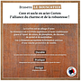 Lou Bouscarian - Brasero plancha avec Rangement bûches en acier corten- Grille et stop food inclus