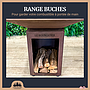 Lou Bouscarian - Brasero plancha avec Rangement bûches en acier corten- Grille et stop food inclus
