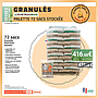 67 sacs granulés Piveteau stockés 10 mois